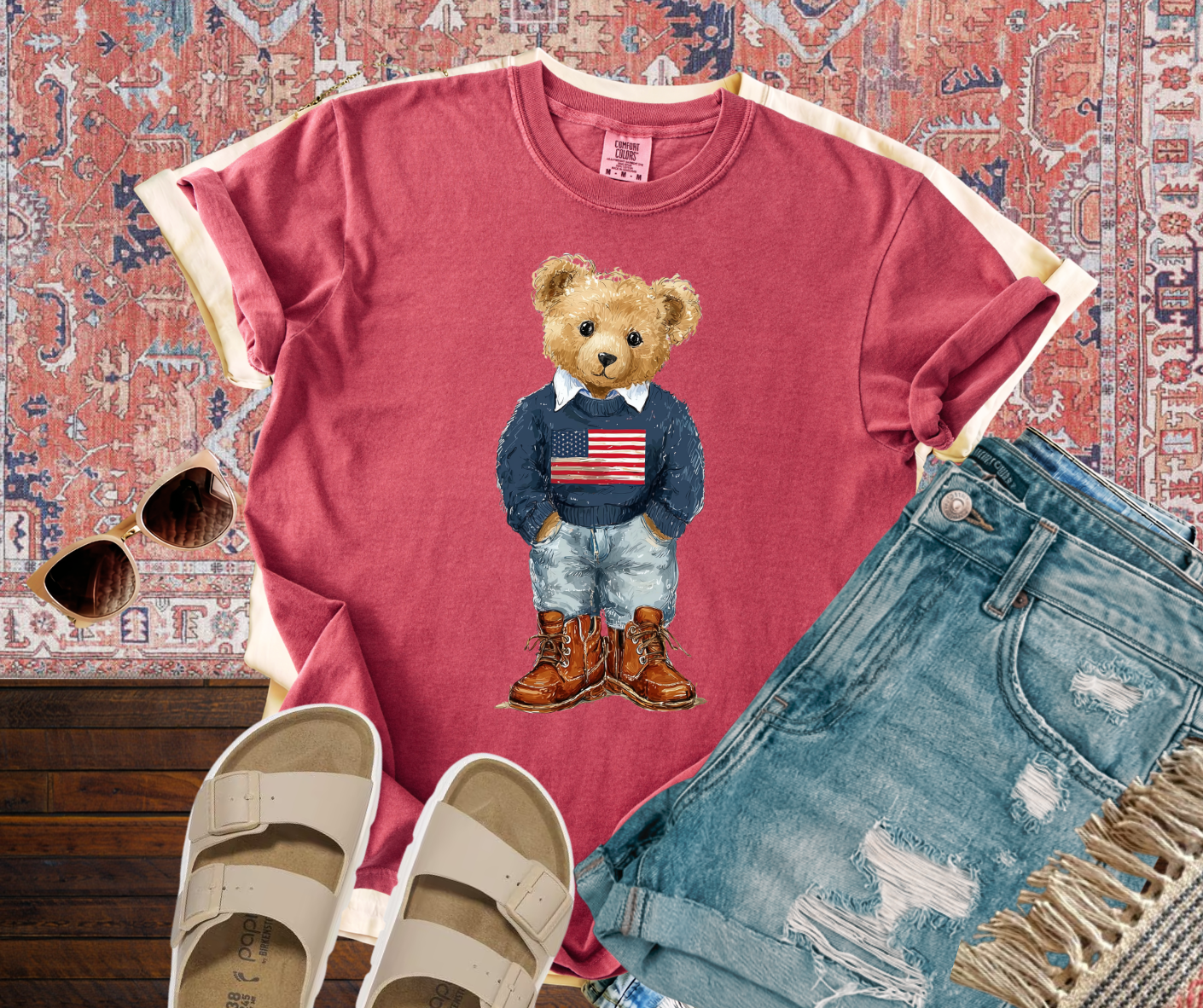 Patriotic Teddy Bear Tee (REG)