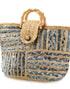 Braided Denim Tote Bag