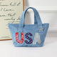 USA Denim Mini Tote Bag