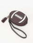 Leather Football Wristlet Purse