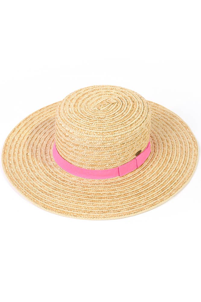 C.C Boater Sunhat w/ Solid Band