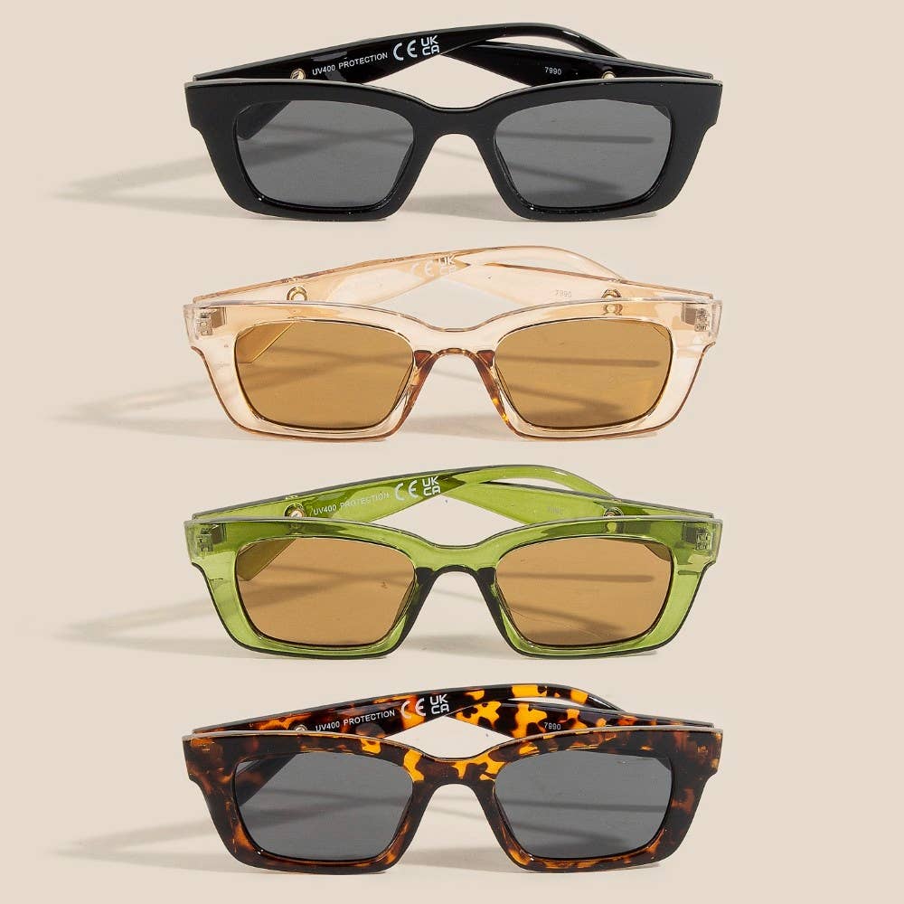Classy Chic Rectangle Sunglasses