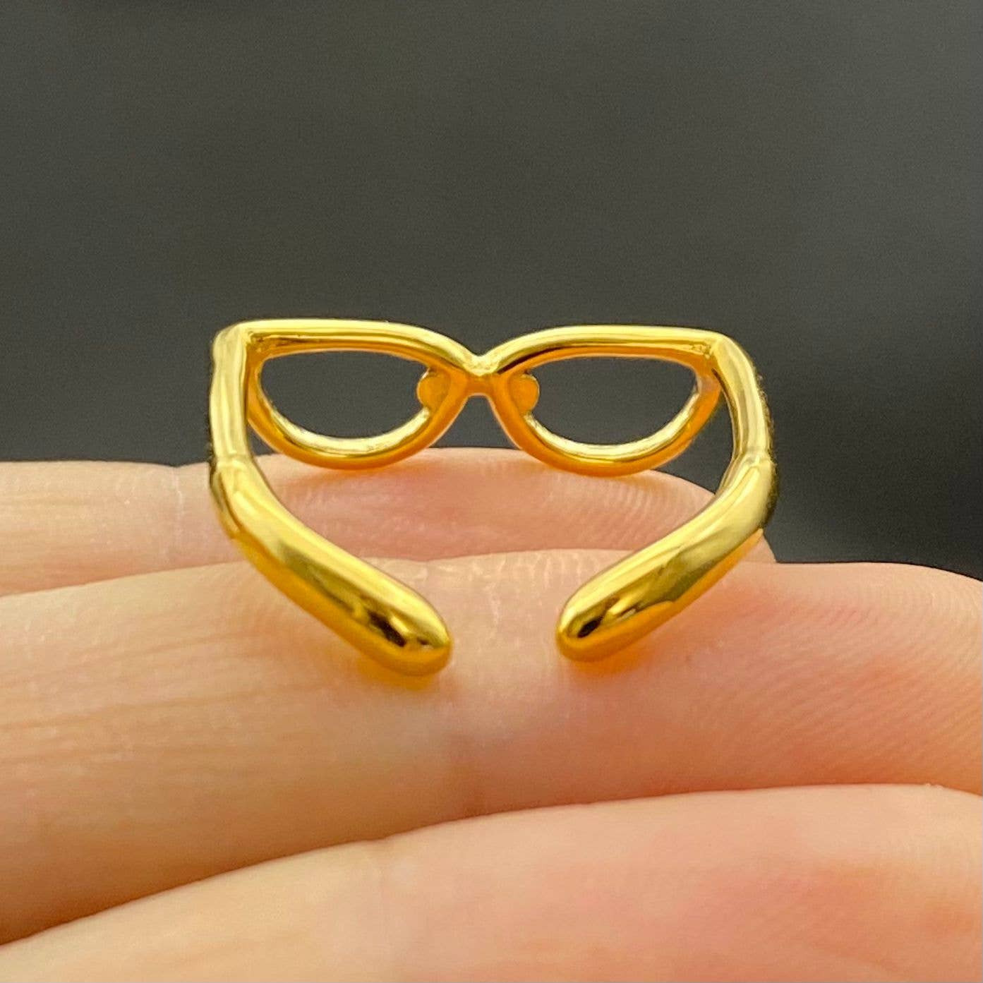 18K Glasses Ring
