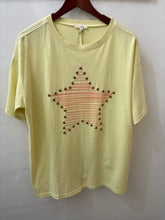 Boxy Star Studded Top in Pear (REG)