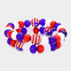 USA Shamballa Ball Stretch Bracelet Set