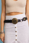 Western Concho Medallion Belt