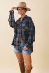 Kambrie Plaid Flannel Top (REG)