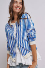 Blue Breton Striped Cardigan (REG)