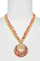 Seed Beaded Disc Necklace