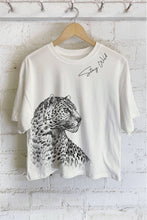 Natural Stay Wild Leopard Crop Tee (REG)