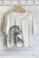 Natural Stay Wild Leopard Crop Tee (REG)