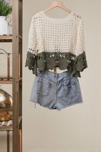 Colorblock Crochet Top (REG)