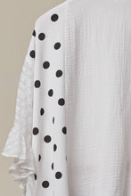 Polka Dot Lace Button Down Top (REG)