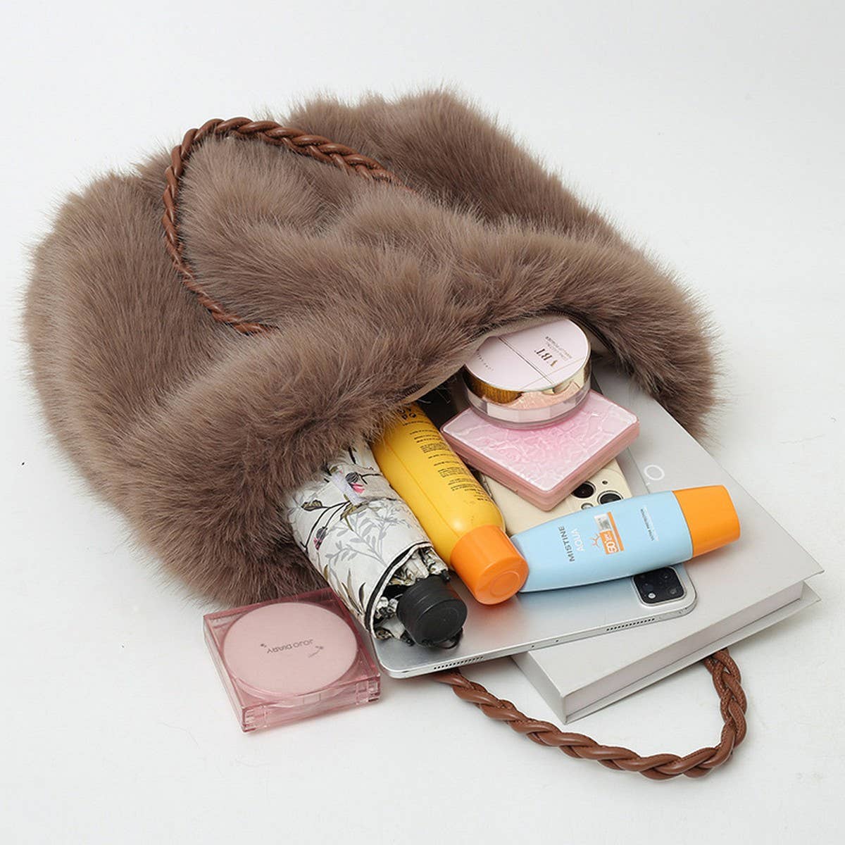 Winter Faux Fur Plush Purse