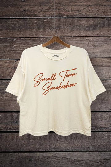 Small Town Smokeshow Boxy Crop Tee (REG)