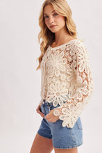 Floral Crochet Crop Cardigan (REG)
