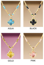 Beaded Clover Charm Necklace