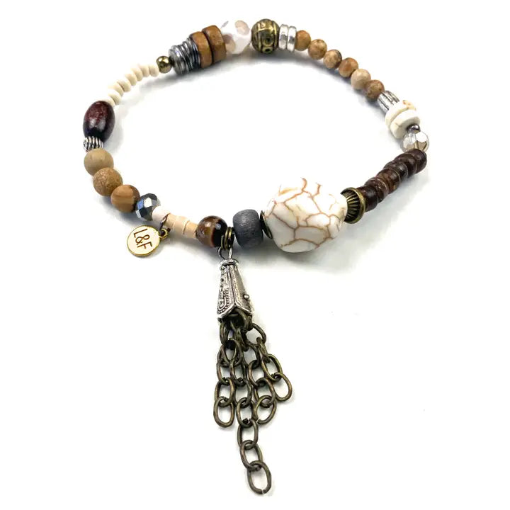 Chain Tassel Stretch Bracelet