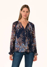 Lurex Floral Button Down Top (REG)