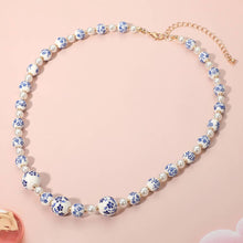 18K Dipped Floral Pearl Beaded Necklace