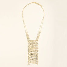 Hammered Bar Ladder Necklace