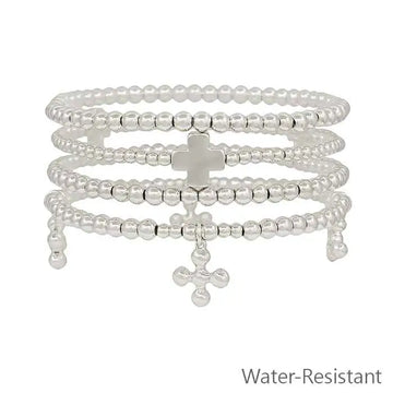 Layered Cross Bracelet