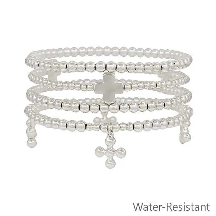 Layered Cross Bracelet