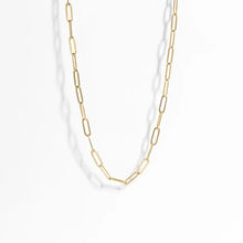 18k Paperclip Necklace Chain