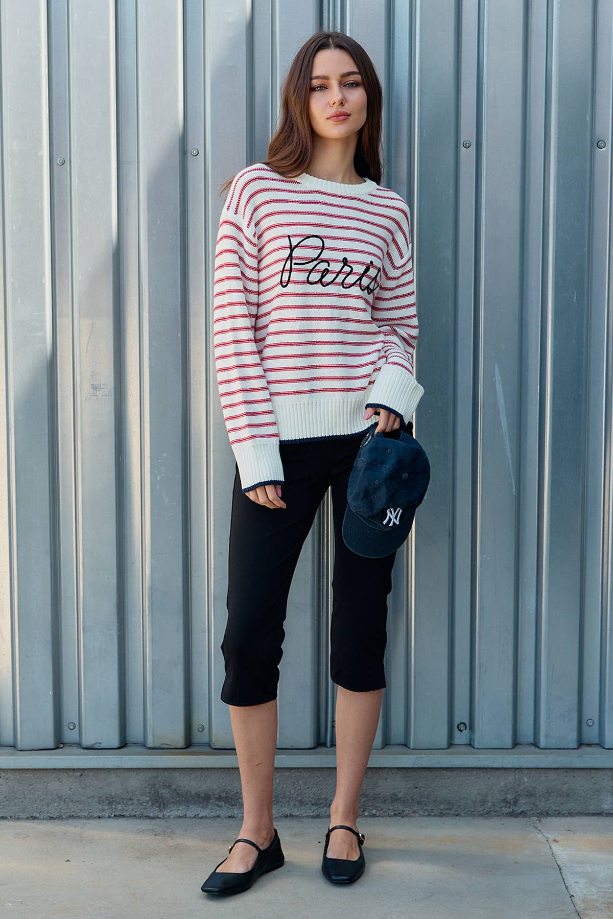 Red Striped Paris Sweater (REG)