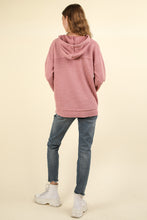 Door Buster * Casual Knit Hoodie Top in Blush (PLUS)