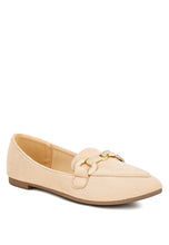 Fembot Horsebit Loafers in Beige