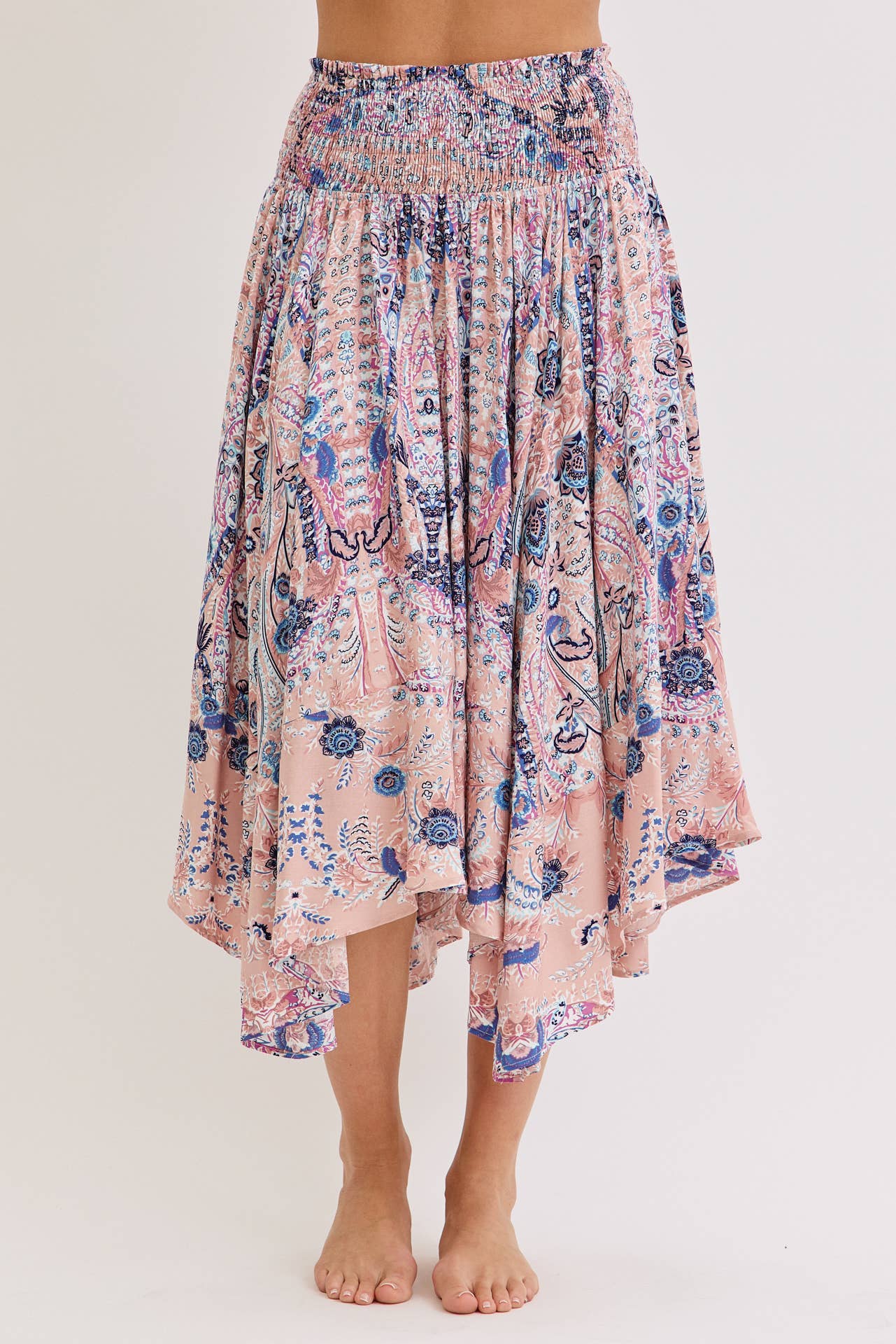 Enchanting Floral Midi Skirt (REG)