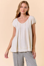 Flowing Jersey Top in Natural (REG)