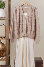 Ruffle Accent Cable Cardigan (REG)