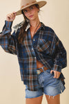 Kambrie Plaid Flannel Top (REG)