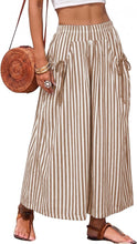 Brown Striped Vacation Palazzo Pants (REG)