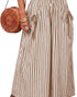 Brown Striped Vacation Palazzo Pants (REG)