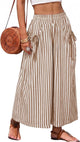 Brown Striped Vacation Palazzo Pants (REG)