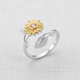 Sunflower Leaf Ring