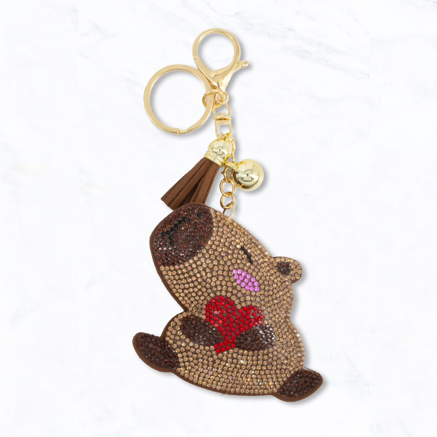 Sparkling Capybara Keychain