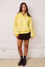 Addison Striped Pullover Top in Yellow (REG)