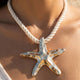 Twisted Cord Starfish Necklace