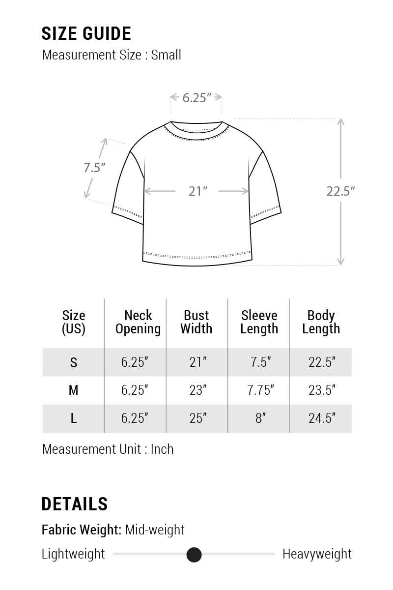 Three Sardines Boxy Crop Tee (REG)