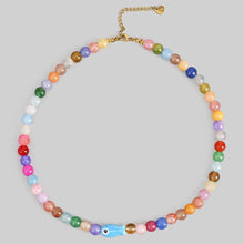 Beaded Necklace w/ Cermaic Fish