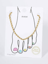 18K Dipped Textured Rope Chain Anklet