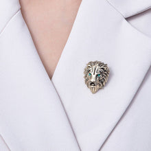 Vintage Lion Head Brooch