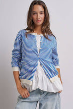 Blue Breton Striped Cardigan (REG)