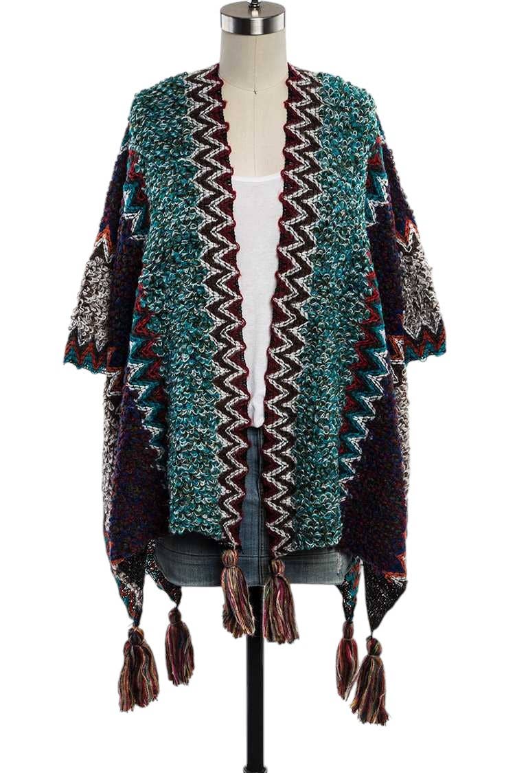ZigZag Tassel Cardigan (REG)
