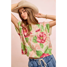 Blush Floral Sweater Top (REG)