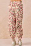 Pink Floral Corduroy Pants (REG)